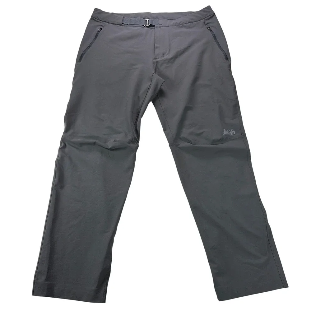 REI Co-op Screeline Technical Hiking‎ Pants Outdoor Trail Gray Men's 38x32L